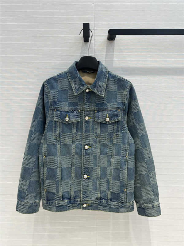 louis vuitton LV jacket denim coat replica clothing sites