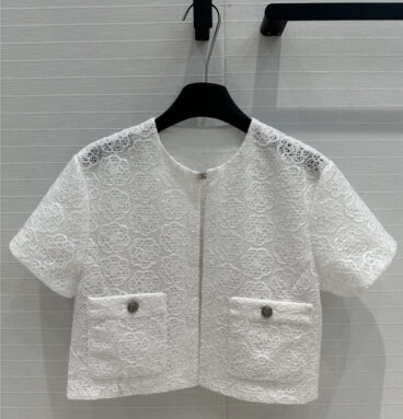 Chanel camellia short-sleeved jacket replicas clothes