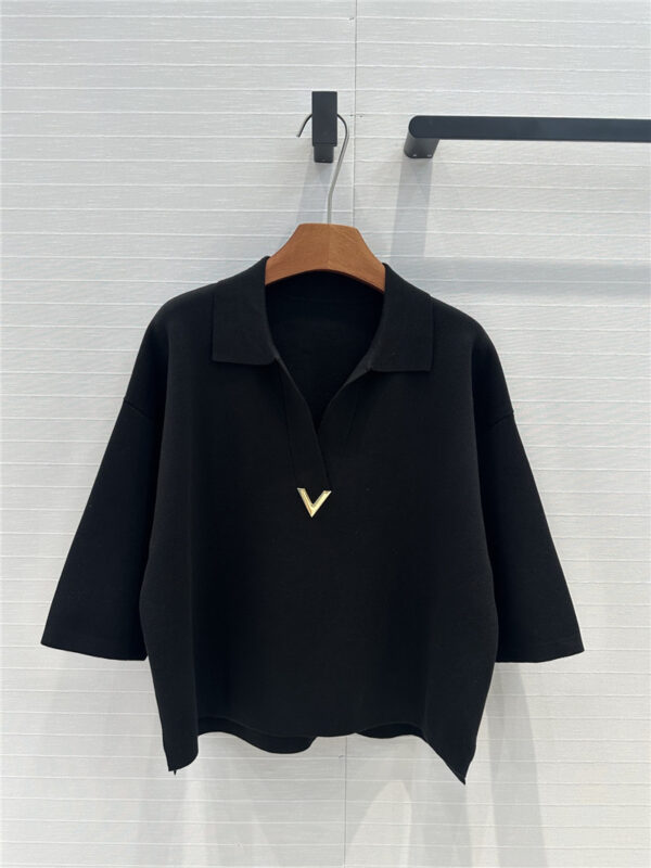 valentino metal V logo sweater replica clothing sites