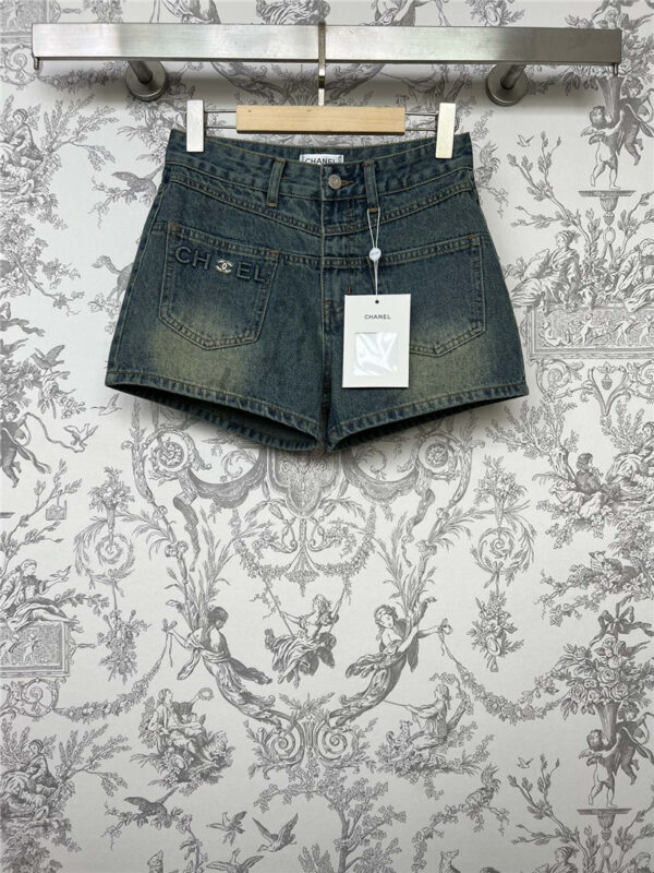 Chanel new denim shorts replica designer clothes