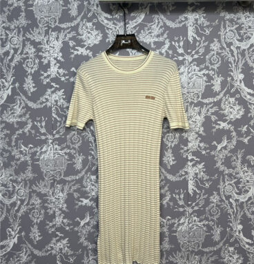 miumiu striped knitted dress replica d&g clothing