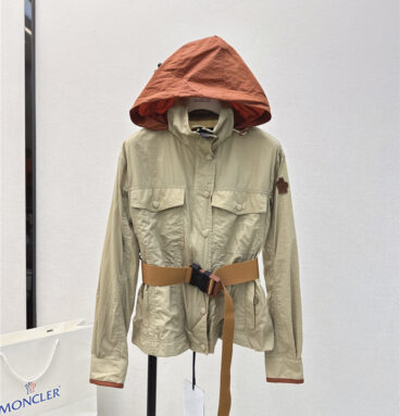 moncler hemming decorative trench coat replica clothing sites