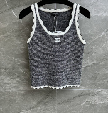 Chanel contrast lace vest replica d&g clothing