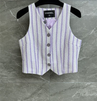 Chanel striped vest replica clothing sites
