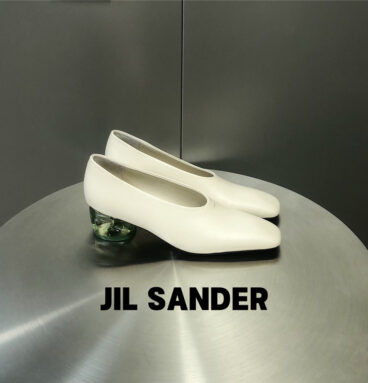 jil sander crystal heel square toe shoes best replica shoes website