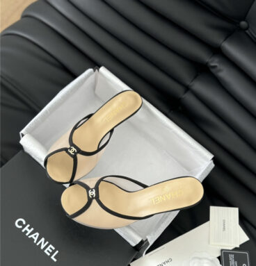 Chanel embroidered mesh slippers replica designer shoes