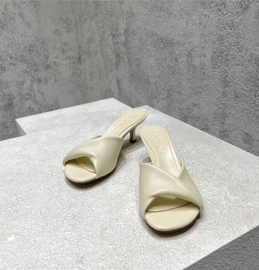 Bottega Veneta kitten heel sandals replica designer shoes