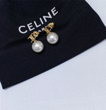 celine Arc de Triomphe diamond earrings