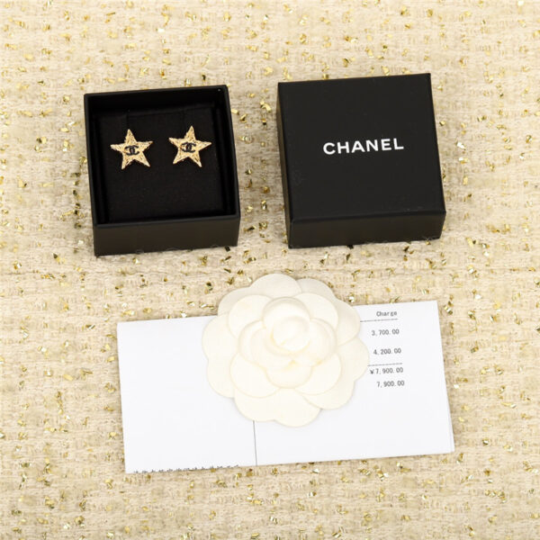 Chanel star double c earrings