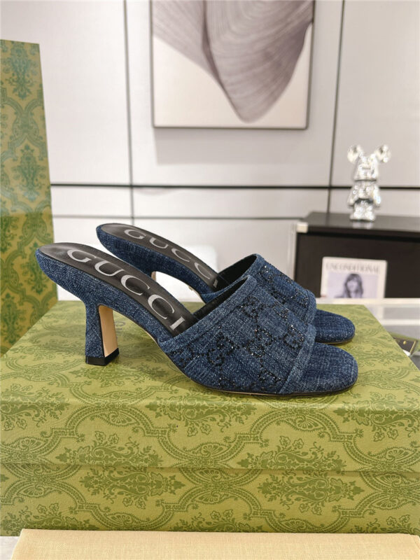 gucci women's GG mid-heeled sandals best replica shoes website