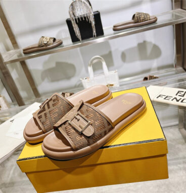 fendi double strap flat slippers margiela replica shoes