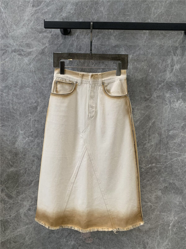 dior tie-dyed gradient washed denim skirt replica clothing sites
