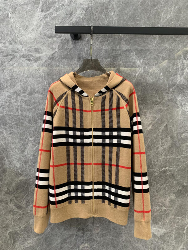 Burberry knitted hooded cardigan replica d&g clothing