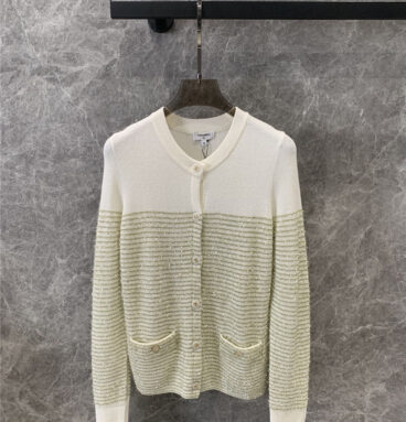 Chanel round neck knitted cardigan coat replicas clothes