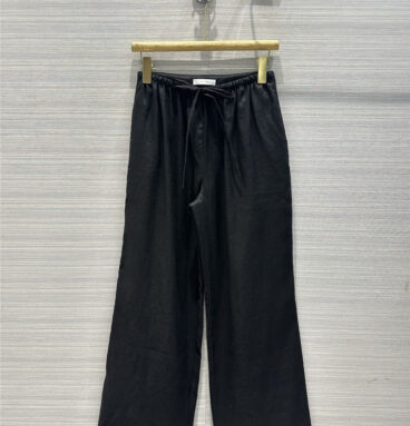 the row cotton and linen straight wide-leg pants replica clothing
