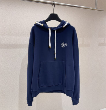 louis vuitton LV knot embroidered hooded sweatshirt replicas clothes