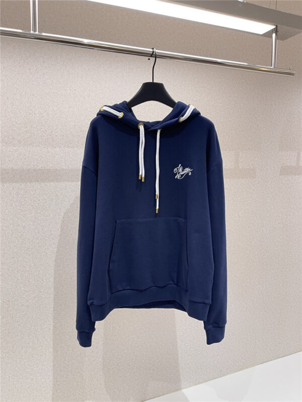 louis vuitton LV knot embroidered hooded sweatshirt replicas clothes
