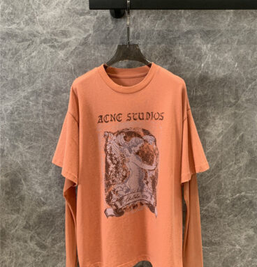 acne studios fake two piece t-shirt replica d&g clothing