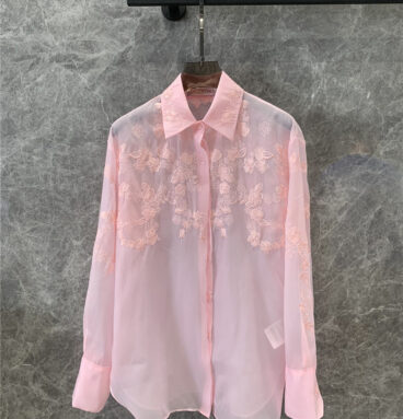 louis vuitton LV fairy pink long-sleeved shirt replica clothes