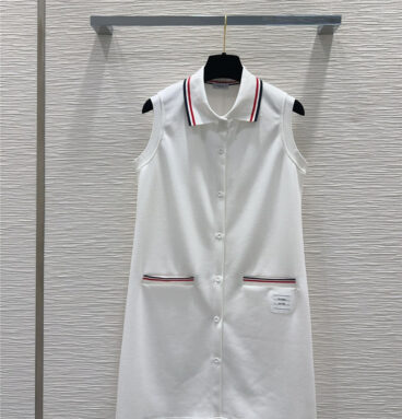 THOM BROWNE sleeveless vest polo skirt replica clothing