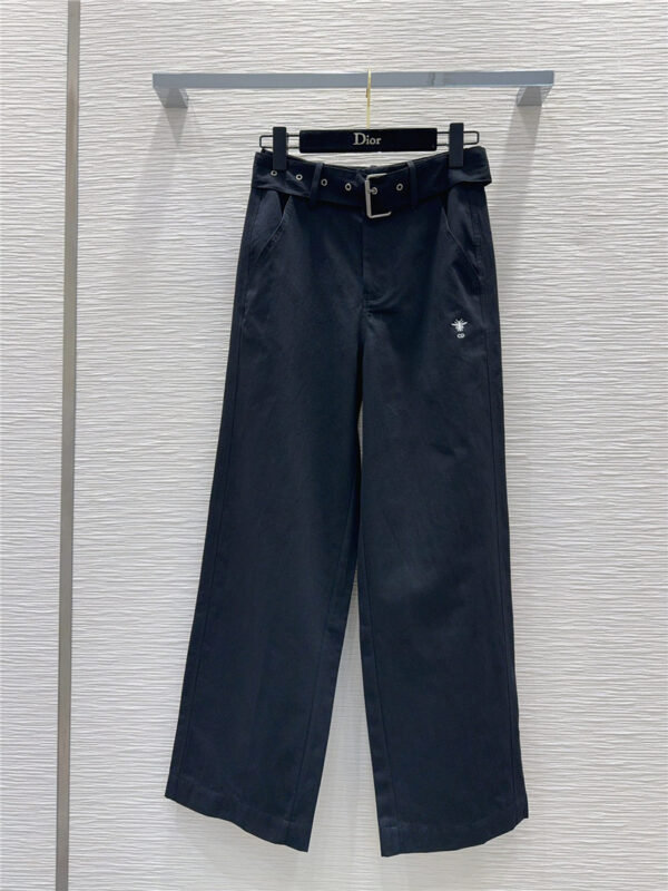 Dior versatile wide-leg pants replica clothes