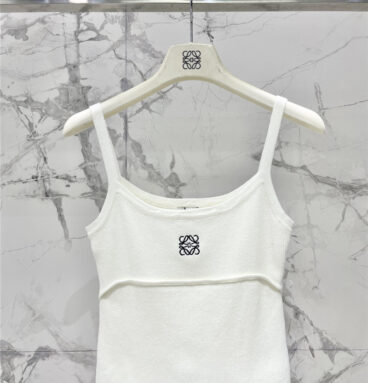 loewe embroidered logo camisole replicas clothes