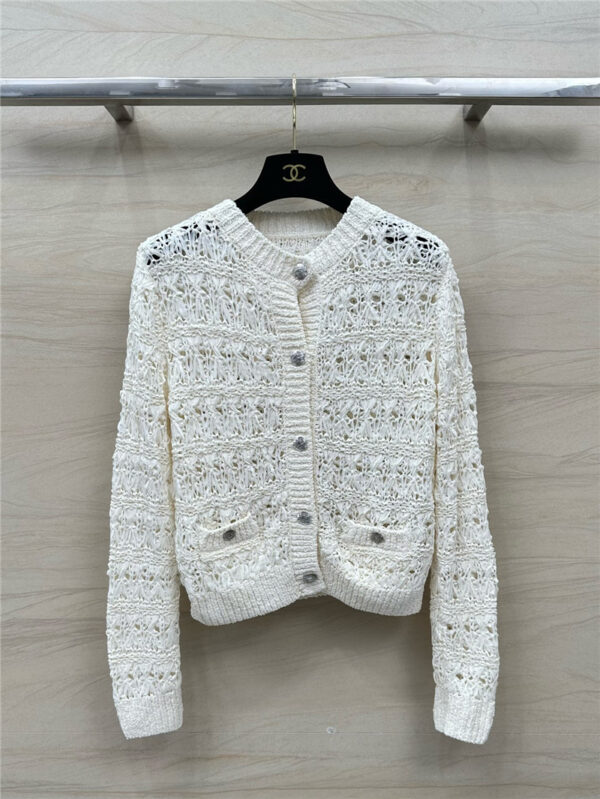 Chanel hand-crocheted cardigan replicas clothes