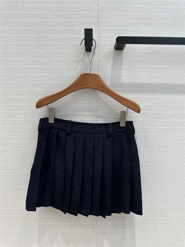 miumiu silk jacquard short pleated skirt replicas clothes