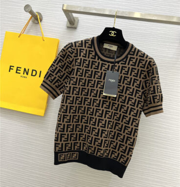 Fendi monogram short-sleeved sweater replica clothing sites