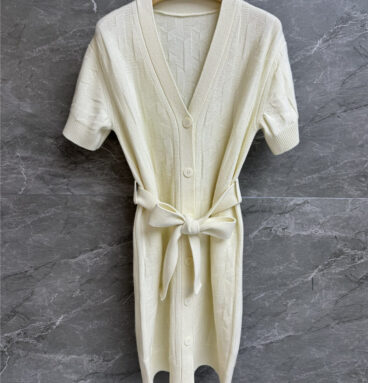 Hermès short-sleeved wool dress replica d&g clothing
