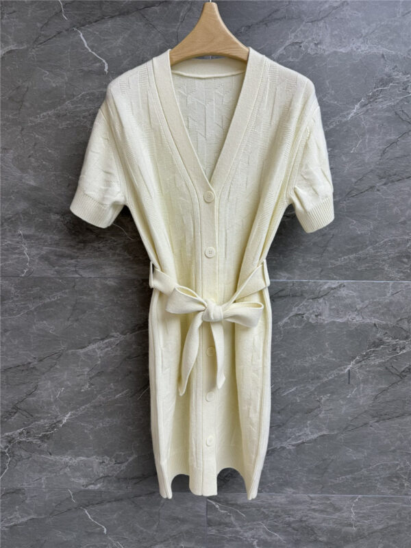 Hermès short-sleeved wool dress replica d&g clothing