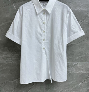 Chanel dark pattern short sleeve shirt replicas clothes