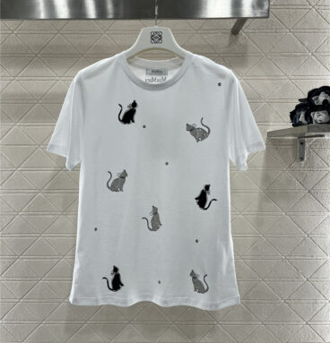MaxMara hot diamond kitten T-shirt replica designer clothes