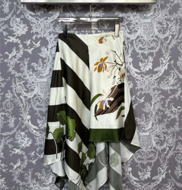 loewe new silk irregular skirt replica designer clothes