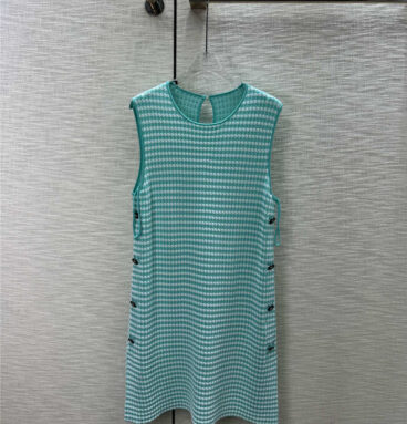 dior houndstooth sleeveless knit dress replica clothing sites