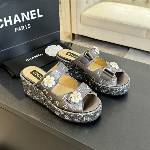 Chanel diamond full slippers Margiela replica shoes