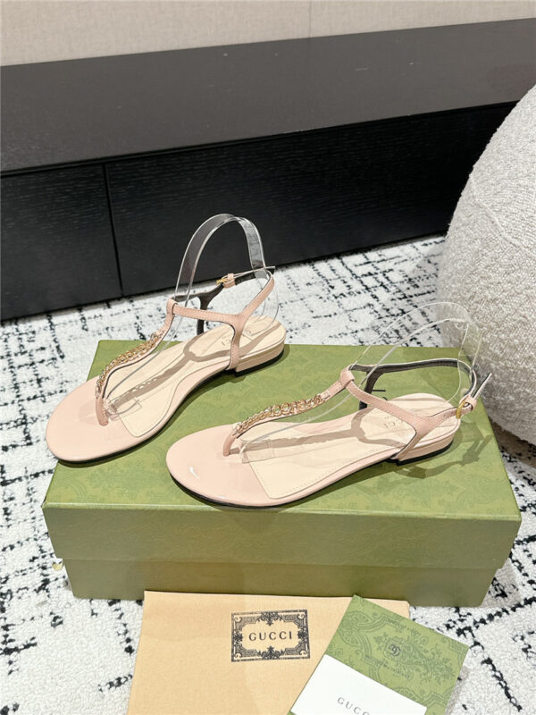 gucci small letter logo sandals margiela replica shoes