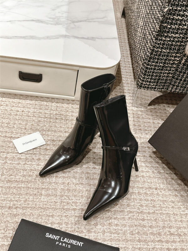 YSL pointed high heel ankle boots maison margiela replica shoes