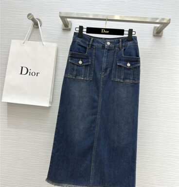 dior embroidered denim skirt replica d&g clothing