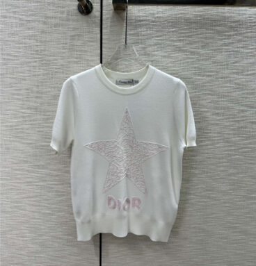 dior knitted short-sleeved replica clothes