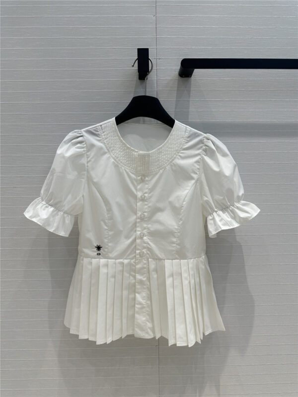 dior palace style ruffle round collar shirt replica d&g clothing