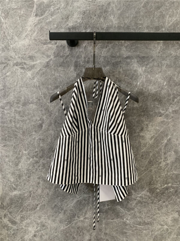 Chanel V-neck halter top replicas clothes