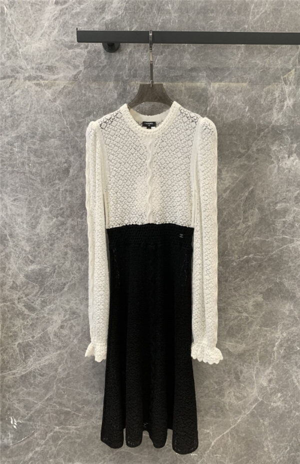 Chanel hollow cashmere dress replica d&g clothing