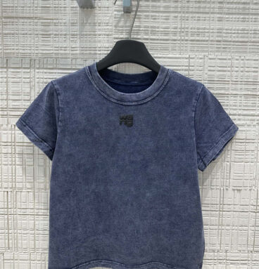 alexander wang logo short sleeve t-shirt replica clothing sites
