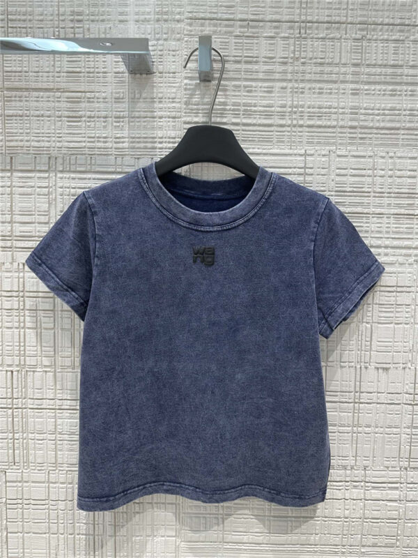 alexander wang logo short sleeve t-shirt replica clothing sites