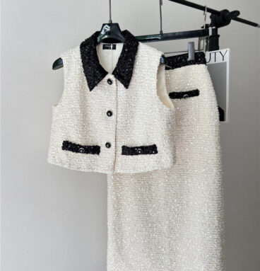 Chanel small fragrance style sequin suit replica clothes