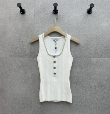 Chanel U-neck knitted vest replicas clothes