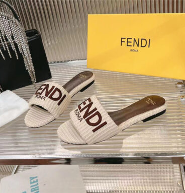 Fendi popular lazy slippers replica designer shoes