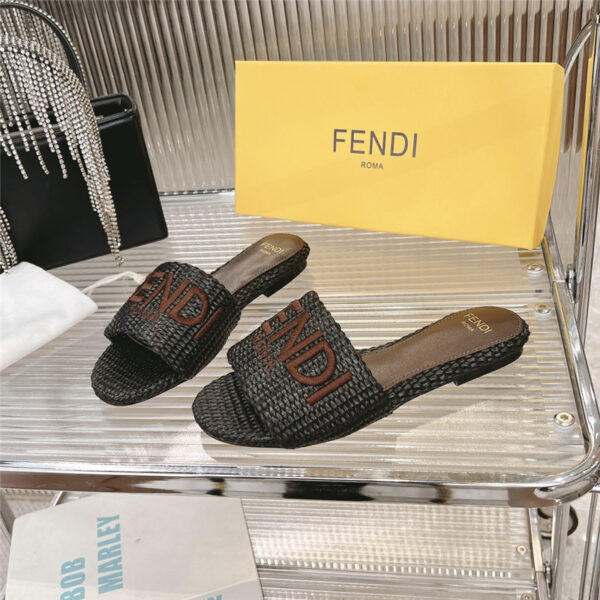 Fendi popular lazy slippers replica designer shoes