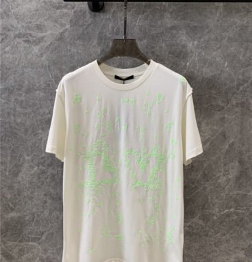 louis vuitton LV embroidery short-sleeved T-shirt replicas clothes